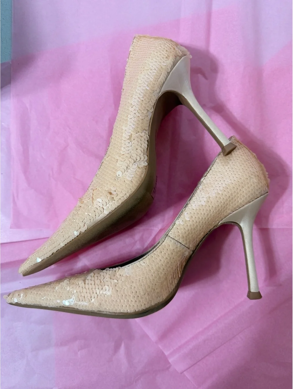 Jeffrey Campbell sequin heels
